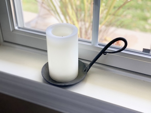 JAR/PILLAR CANDLE PAN GRAY